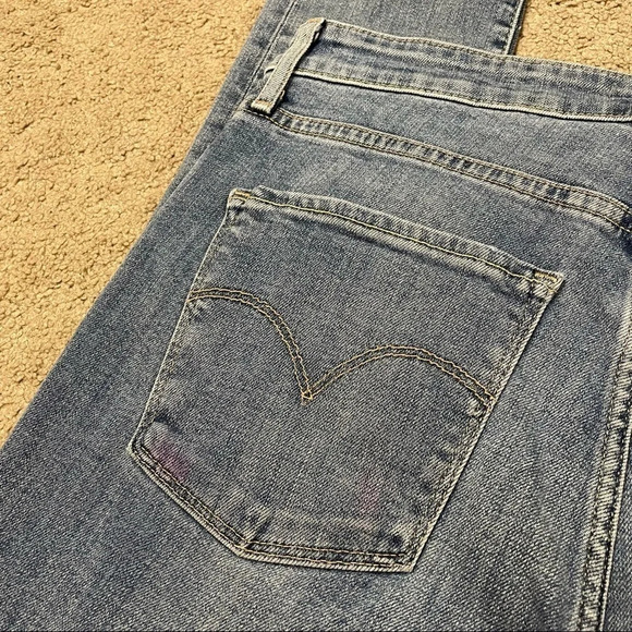 LEVI'S® PREMIUM 721 HIGH RISE RIPPED SKINNY WOMEN'S JEANS Drop It Like It's Hot - Picture 10 of 14